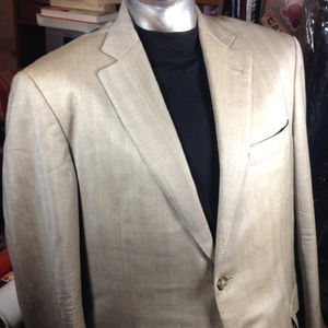 Ermenegildo Zegna Tan Herringbone Sport Coat